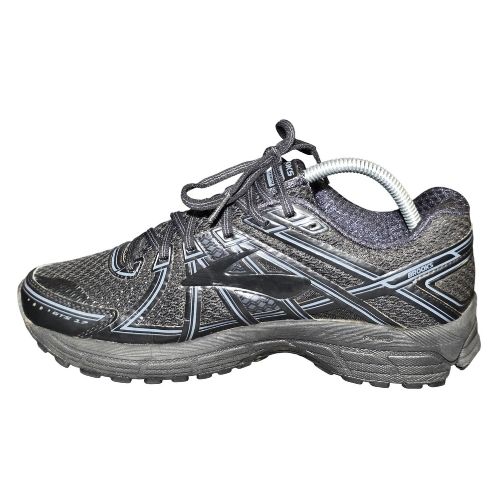 Brooks Adrenaline GTS 17 Mens Running Shoes Black Grey 1202311B068 Size 10 - Picture 3 of 9